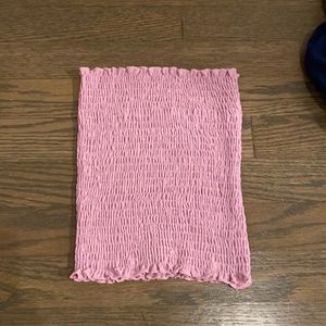 Tube top purple ruffles lightly worn no pilling